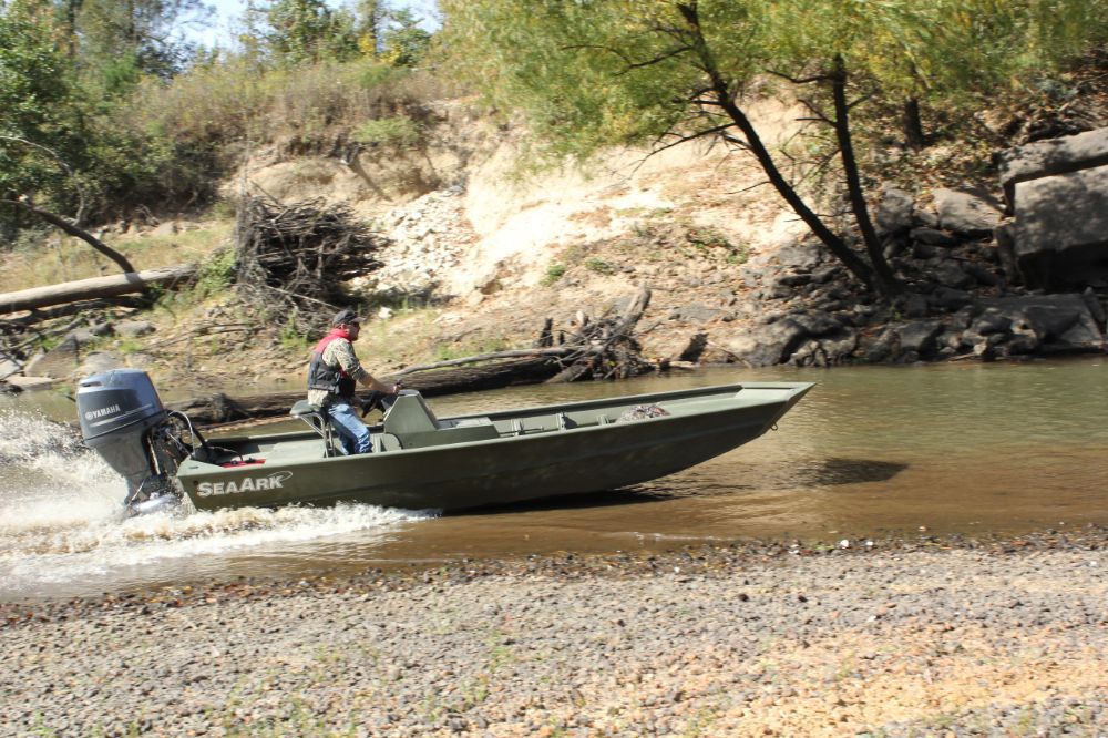 Jon Boat Fueraborda 1860 MVJT SeaArk Boats Open Con Consola