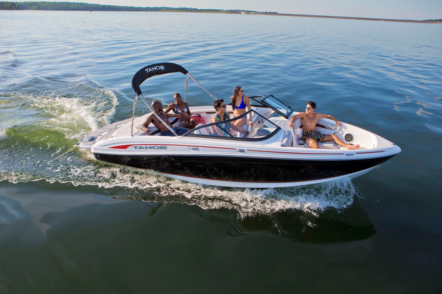 Runabout Intraborda Si Tahoe Con Doble Consola Bow Rider Open