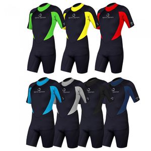 traje húmedo de deporte náutico / shorty / de manga corta / unisex