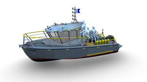 barco de vigilancia / barco de salvamento / fueraborda