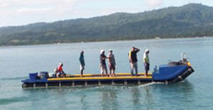 barco para acuicultura