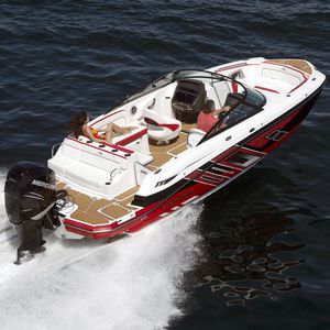 deck-boat fueraborda / con doble consola / de wakeboard / de esquí acuático