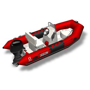 embarcación neumática fueraborda / RIB / con consola central / de deporte