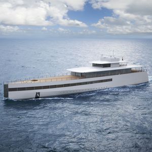 megayate de crucero / con caseta de timón / de aluminio / a medida