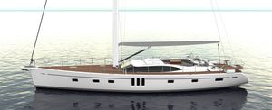 yate de vela de crucero / con center cockpit / con 3 camarotes / con bauprés