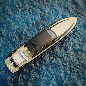 yate a motor de crucero / con hard-top / línea de eje / casco de planeo
