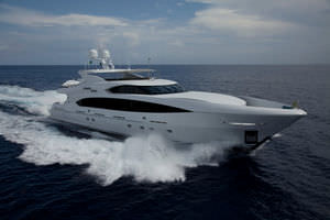 superyate de crucero / raised pilothouse / con fly / de aluminio