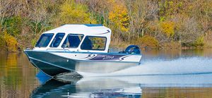 runabout fueraborda / con doble consola / de pesca deportiva / 6 personas máx.