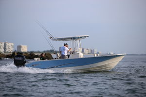 bay boat fueraborda / con consola central / de pesca deportiva / con T-top