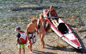 kayak sit-on-top / inflable / de mar / aguas bravas