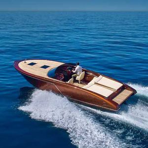 barco cabinado intraborda / bimotor / open / con doble consola