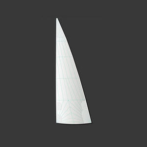 vela mayor / para velero de regata / corte triradiale / de poliéster