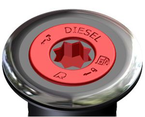 tapón de cubierta de rosca / para depósito de combustible