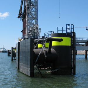 defensa para puerto / de muelle / de célula cerrada