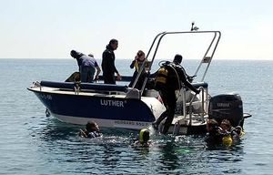 barco open fueraborda / de buceo