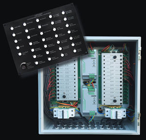 panel de mando y control para barco / para buque / con alarma