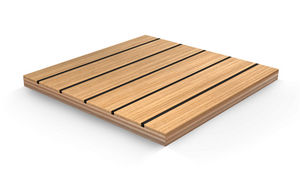 panel para revestimiento de cubierta / de madera / laminado