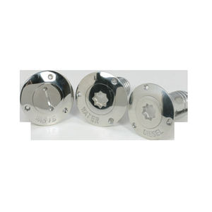 tapón de cubierta de rosca / con llave / de acero inoxidable