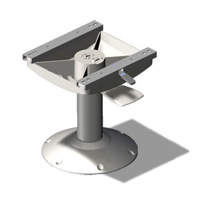 pie para asiento piloto para barco / ajustable / de metal