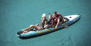 kayak sit-on-top / inflable / de travesía / tres plazas