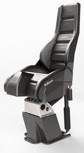 asiento piloto / para barco / con suspensión / respaldo alto