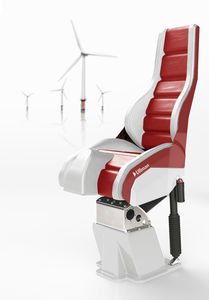 asiento piloto / para barco / con suspensión / respaldo alto