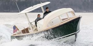 runabout intraborda / con consola central / de carbono / embarcación auxiliar para mega-yate