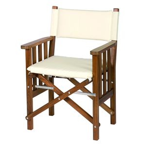 silla tipo director de cine para barco / plegable / de madera