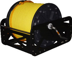 chigre para buque / para cable umbilical de ROV / motor eléctrico