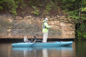kayak sit-on-top / rígido / de pesca / 1 plaza