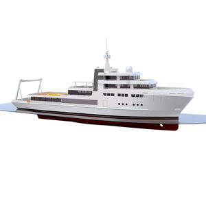 megayate de crucero / explorer / raised pilothouse / de acero