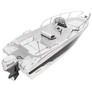 barco open fueraborda / con consola central / 8 personas máx. / con solárium