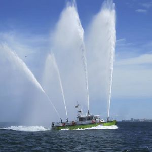 barco de bomberos hidrojet intraborda / de aluminio
