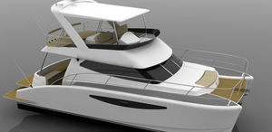 barco cabinado catamarán / intraborda / diésel / con hard-top