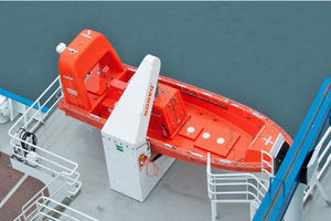 pescante para buque / para barco de salvamento / híbrido