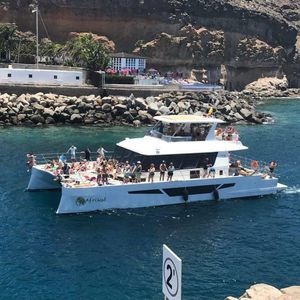 yate a motor catamarán / de chárter / con fly