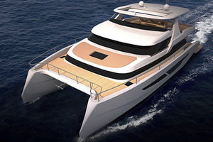yate de motor catamarán / offshore / con caseta de timón / de desplazamiento