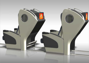 asiento para buque de pasajeros / con reposabrazos / respaldo alto / 1 plaza