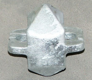 cono de apilado para amarre de contenedores