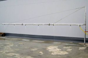 sistema de pulverización con brazo / de dispersante / para montar sobre barco / contra la polución por hidrocarburos