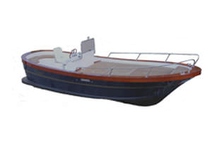 barco open intraborda / de pesca deportiva / clásico / 7 personas máx.