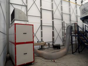 extractor de polvo móvil / para astillero naval