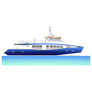 barco de pasajeros / intraborda / híbrido diésel-eléctrico / de aluminio