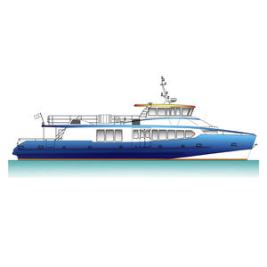 barco de pasajeros / intraborda / híbrido diésel-eléctrico / de aluminio