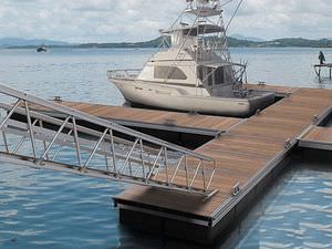 pantalán flotante / de amarra / para puerto deportivo / aluminio