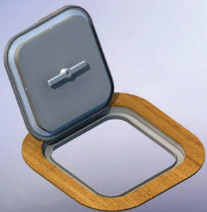 escotilla para barco / rectangular / abrible