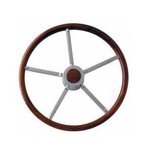volante para barco de motor de teca / clásico
