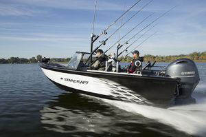 bay boat fueraborda / de pesca deportiva / de aluminio / 6 personas máx.