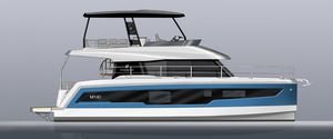 barco cabinado catamarán / intraborda / con fly / IPS