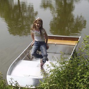 bote de aluminio / fueraborda